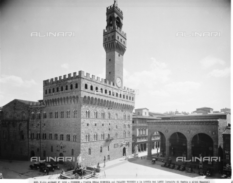 ACA-F-003096-0000 - Veduta di Piazza della Signoria a Firenze - Data dello scatto: 1890 ca. - Archivi Alinari, Firenze