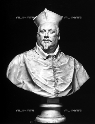 ADA-F-014490-0000 - Busto del cardinale Scipione Borghese, scultura, Gian Lorenzo Bernini (1598-1680), Galleria Borghese, Roma - Data dello scatto: 1890 ca. - Archivi Alinari, Firenze