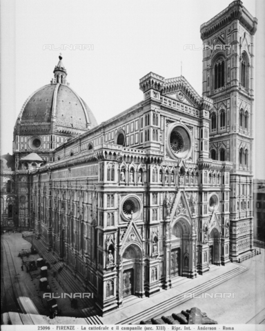 ADA-F-025096-0000 - Il Duomo e il Campanile di Giotto a Firenze - Data dello scatto: 1920-1925 ca. - Archivi Alinari, Firenze