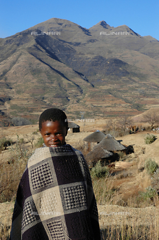 APN-F-026798-0000 - Lesotho 2004  Rural . A young boy. childrenGraeme Williams/South - South Photographs / Africamediaonline/Archivi Alinari, Firenze
