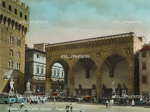 ARC-F-005901-0000 - Loggia dei Lanzi, Piazza della Signoria, Firenze - Data dello scatto: 1950 ca. - Archivi Alinari, Firenze