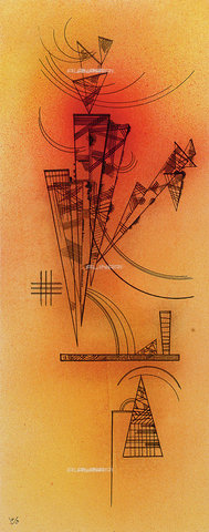 ATK-F-018836-0000 - affollato, 1929,Acquarello e penna su carta,Kandinsky, Wassily,1866-1944, - Christie's Images Ltd / Artothek/Archivi Alinari