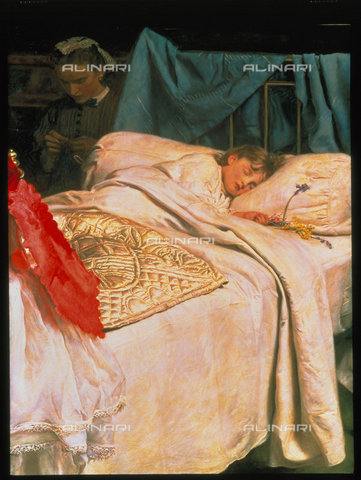 ATK-F-018853-0000 - Bambino addormentato, 1865,,Millais, Sir John Everett,1829-1896, - Christie's Images Ltd / Artothek/Archivi Alinari