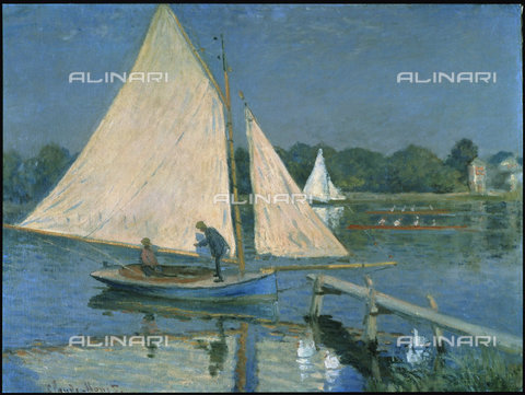 ATK-F-018863-0000 - Barche a vela ad Argenteuil, 1874,olio su tela,Monet, Claude,1840-1926, - Christie's Images Ltd / Artothek/Archivi Alinari
