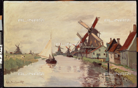 ATK-F-018864-0000 - Mulino a vento in Olanda, 1871,,Monet, Claude,1840-1926, - Christie's Images Ltd / Artothek/Archivi Alinari