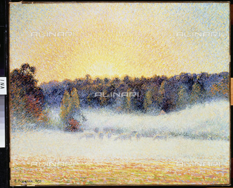 ATK-F-018888-0000 - Tramonto e nebbia ad Eragny, 1891,olio su tela,Pissarro, Camille,1830-1903, - Christie's Images Ltd / Artothek/Archivi Alinari