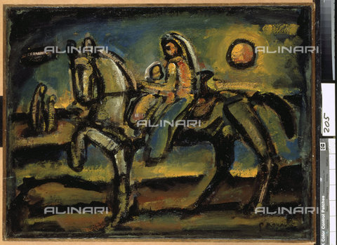 ATK-F-018897-0000 - In un paesaggio nordafricano1949,olio su carta su legno,Rouault, Georges,1871-1958 - Christie's Images Ltd / Artothek/Archivi Alinari