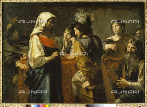 ATK-F-019796-0000 - La Chiromante, olio su tela, Valentin de Boulogne (1591-1632), Museo del Louvre, Parigi - Peter Willi / Artothek/Archivi Alinari