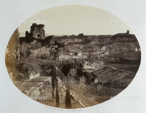 AVQ-A-000089-0020 - Veduta generale dei resti del Palazzo dei Cesari sul Colle Palatino - Data dello scatto: 1862 - Archivi Alinari, Firenze