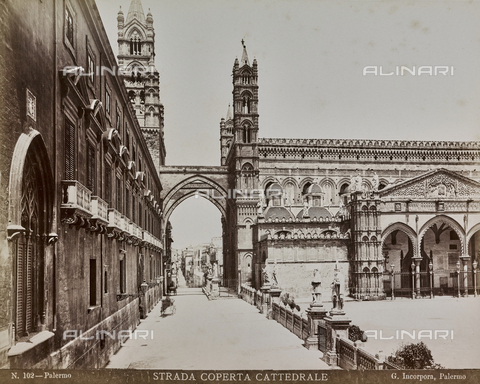 AVQ-A-000136-0008 - Veduta laterale del Duomo di Palermo - Data dello scatto: 1880-1890 ca. - Archivi Alinari, Firenze