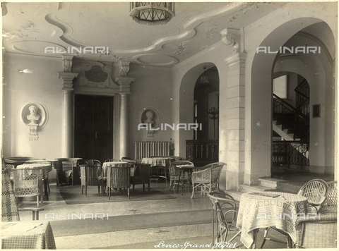 AVQ-A-000218-0016 - A hall of the Grand Hotel in Levico Terme. - Date of photography: 1929 ca. - Alinari Archives, Florence