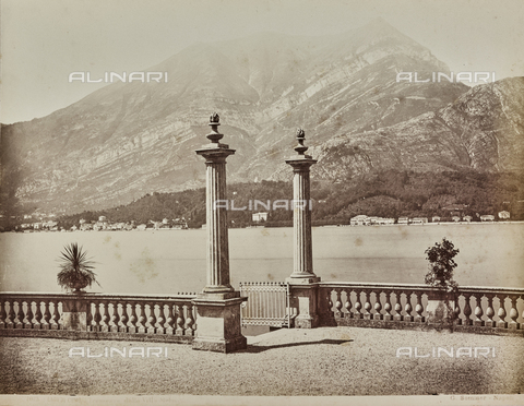 AVQ-A-000258-0058 - Veduta del Lago di Como da Villa Melzi d'Eril a Bellagio - Data dello scatto: 1880-1890 - Archivi Alinari, Firenze