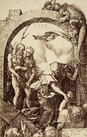 AVQ-A-000493-0018 - Incisione di Albrecht Durer raffigurante la Discesa di Cristo al Limbo - Data dello scatto: 1861 - Archivi Alinari, Firenze