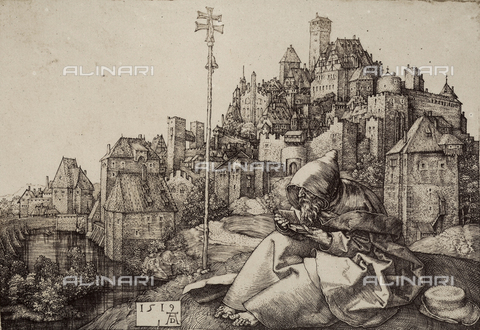 AVQ-A-000493-0060 - Sant'Antonio abate, incisione di Albrecht Durer - Data dello scatto: 1861 - Archivi Alinari, Firenze