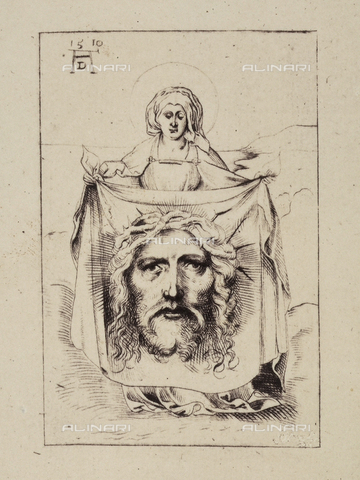 AVQ-A-000493-0066 - Santa Veronica, incisione di Albrecht Durer - Data dello scatto: 1861 - Archivi Alinari, Firenze