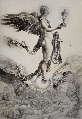 AVQ-A-000493-0079 - La grande Fortuna, incisione di Albrecht Durer - Data dello scatto: 1861 - Archivi Alinari, Firenze