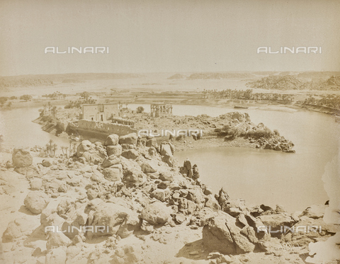 AVQ-A-000523-0064 - File Island Temple (Philae), Egypt - Date of photography: 1880 - 1890 - Alinari Archives, Florence