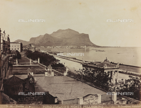AVQ-A-000570-0005 - Veduta di Palermo con il Foro Italico e il Monte Pellegrino - Data dello scatto: 1880-1890 - Archivi Alinari, Firenze