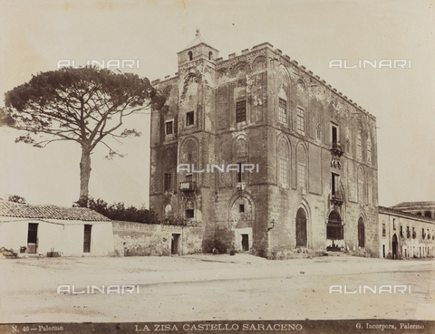 AVQ-A-000570-0026 - Veduta del Castello della Zisa a Palermo - Data dello scatto: 1880-1890 - Archivi Alinari, Firenze
