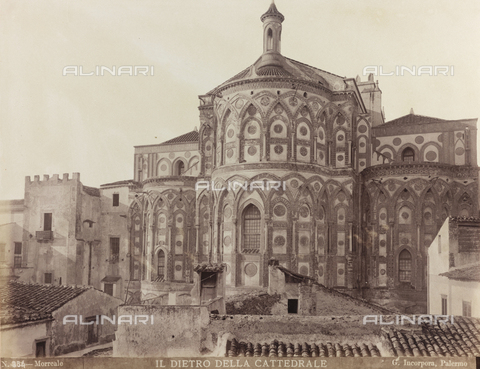 AVQ-A-000570-0032 - Veduta absidale del Duomo di Monreale - Data dello scatto: 1880-1890 - Archivi Alinari, Firenze