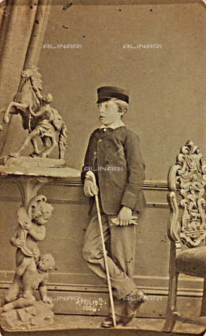 AVQ-A-000619-0009 - Portrait of Prince Leopold George Duncan Albert of Saxe-Coburg-Gotha - Date of photography: 19/04/1864 - Alinari Archives, Florence