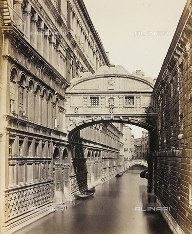 AVQ-A-001027-0030 - Veduta del Ponte dei Sospiri a Venezia - Data dello scatto: 1860-1870 - Archivi Alinari, Firenze