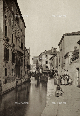 AVQ-A-001272-0017 - Veduta animata di Rio della Frescada a Venezia - Data dello scatto: 1890-1895 - Archivi Alinari, Firenze