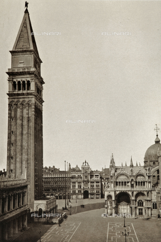 AVQ-A-001272-0079 - Veduta dall'alto di Piazzetta San Marco, a Venezia - Data dello scatto: 1890-1895 - Archivi Alinari, Firenze