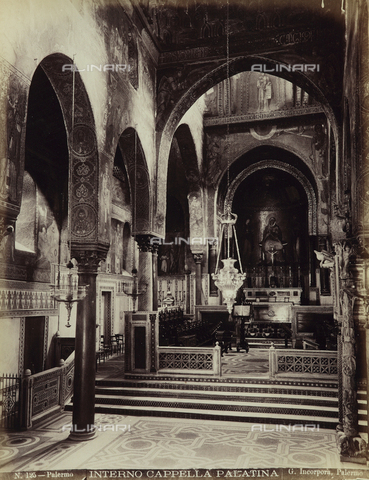 AVQ-A-001860-0004 - Interno della Cappella Palatina in Palazzo dei Normanni a Palermo - Data dello scatto: 1900 ca. - Archivi Alinari, Firenze