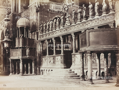AVQ-A-002026-0003 - Interno della Basilica di San Marco a Venezia - Data dello scatto: 1870-1880 - Archivi Alinari, Firenze