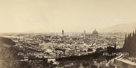 AVQ-A-002966-0002 - Veduta di Firenze da San Miniato - Data dello scatto: 1863 ca. - Archivi Alinari, Firenze