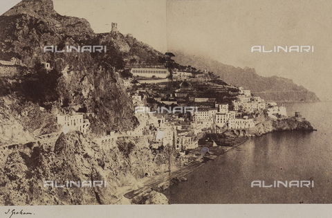 AVQ-A-002966-0099 - Amalfi ripresa dalla Grotta dei Cappuccini - Data dello scatto: 1854-1863 ca. - Archivi Alinari, Firenze