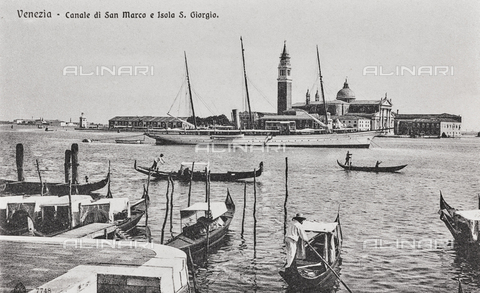 AVQ-A-003227-0070 - "Venezia - Canale di San Marco e Isola di S. Giorgio" - Data dello scatto: 1900-1910 - Archivi Alinari, Firenze