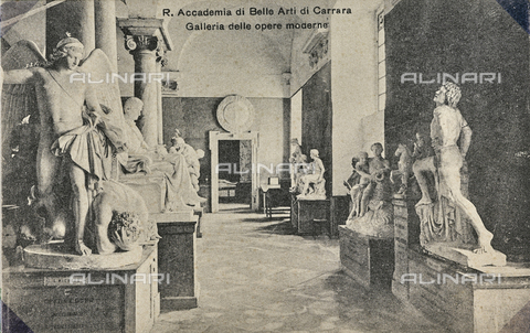 AVQ-A-003494-0030 - "R. Accademia di Belle Arti di Carrara, Galleria delle opere moderne" - Data dello scatto: 1915-1920 - Archivi Alinari, Firenze