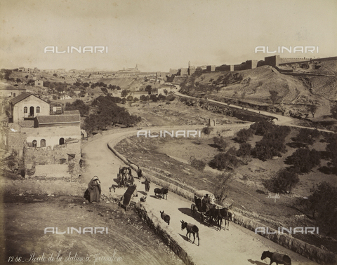 AVQ-A-003744-0047 - Road to Jerusalem, Israel - Date of photography: 1896 - Alinari Archives, Florence