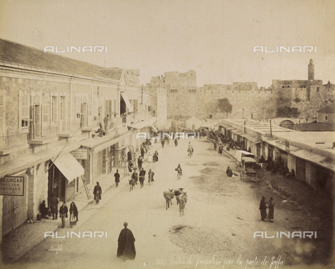 AVQ-A-003744-0048 - Street in Jerusalem, Israel - Date of photography: 1896 - Alinari Archives, Florence