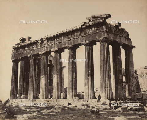 AVQ-A-003848-0003 - "Souvenirs d'Orient": il Partenone, Acropoli, Atene - Data dello scatto: 1871 - Archivi Alinari, Firenze