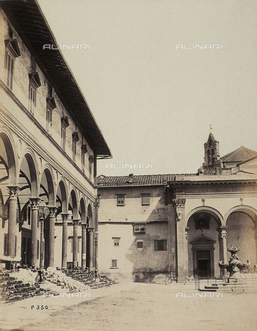 AVQ-A-003862-0059 - Scorcio di piazza SS.Annunziata a Firenze - Data dello scatto: 1865 ca. - Archivi Alinari, Firenze