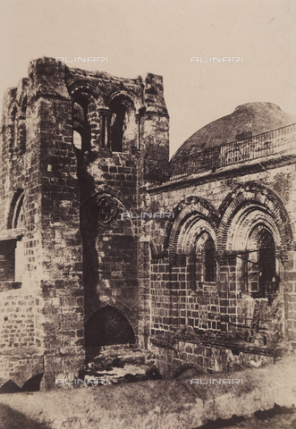 AVQ-A-004115-0005 - Il campanile della Basilica del Santo Sepolcro a Gerusalemme - Data dello scatto: 1856 - Archivi Alinari, Firenze