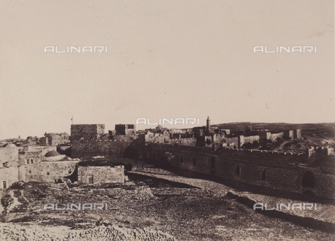 AVQ-A-004115-0014 - La fortezza di Sion a Gerusalemme - Data dello scatto: 1856 - Archivi Alinari, Firenze