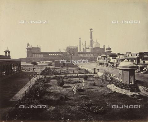 AVQ-A-004121-0041 - Scorcio della Grande Moschea (Jama Masjid) di Delhi, in India - Data dello scatto: 1863-1870 ca. - Archivi Alinari, Firenze