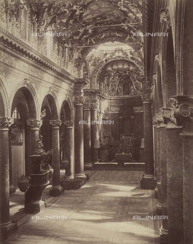 AVQ-A-004127-0038 - Interior of the Church of San Giuseppe dei Teatini, in Palermo, Sicily - Date of photography: 1875 ca. - Alinari Archives, Florence