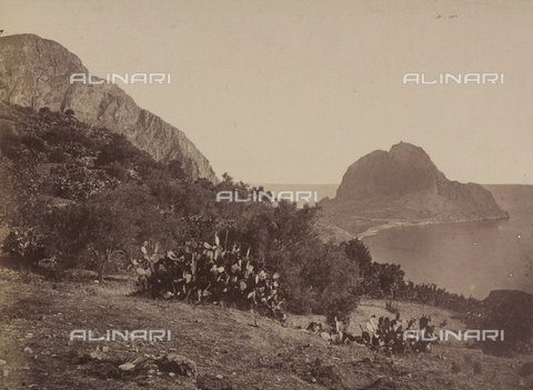 AVQ-A-004127-0048 - View of Cape Zafferano in Palermo, Sicily - Date of photography: 1875 ca. - Alinari Archives, Florence