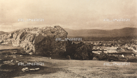 BAF-A-004894-0129 - "En Grèce par monts et par vaux": il Theséion-Efaistéion visto dall'Areopago di Atene - Data dello scatto: 1903-1910 - Archivi Alinari, Firenze