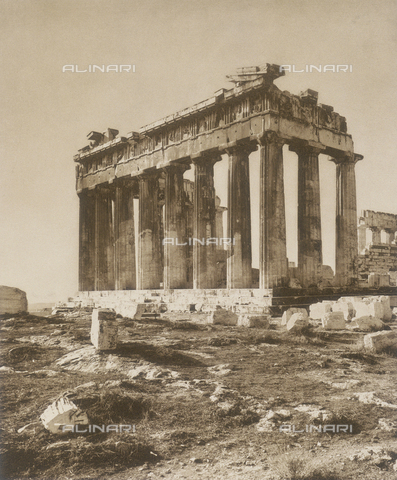 BAF-A-004894-119A - "En Grèce par monts et par vaux": il Partenone ad Atene - Data dello scatto: 1903-1910 - Archivi Alinari, Firenze