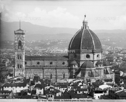 BGA-F-003020-0000 - Il Duomo di Firenze da Palazzo Vecchio - Data dello scatto: ante 1878 - Archivi Alinari, Firenze