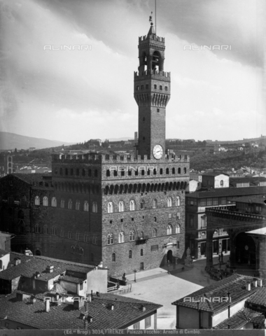 BGA-F-003034-0000 - Palazzo Vecchio, piazza della Signoria, Firenze - Data dello scatto: 1890 ca. - Archivi Alinari, Firenze