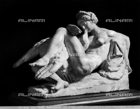 BGA-F-003334-0000 - Leda con il cigno, statua in marmo di Bartolomeo Ammannati, Museo Nazionale del Bargello, Firenze - Data dello scatto: 1890 ca. - Archivi Alinari, Firenze