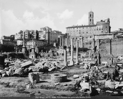 BGA-F-016772-0000 - Il Foro Romano con i resti della Basilica Emilia - Data dello scatto: ante 1912 - Archivi Alinari, Firenze