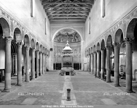 BGA-F-018615-0000 - Interno della Chiesa di Santa Sabina a Roma - Data dello scatto: 1915-1918 ca. - Archivi Alinari, Firenze